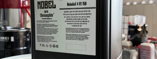 Пищевые смазочные материалы Nobel успешно прошли сертификацию в EAC FM